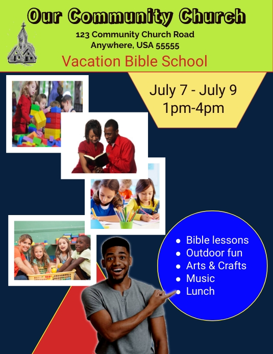 Vacation Bible School Template PosterMyWall