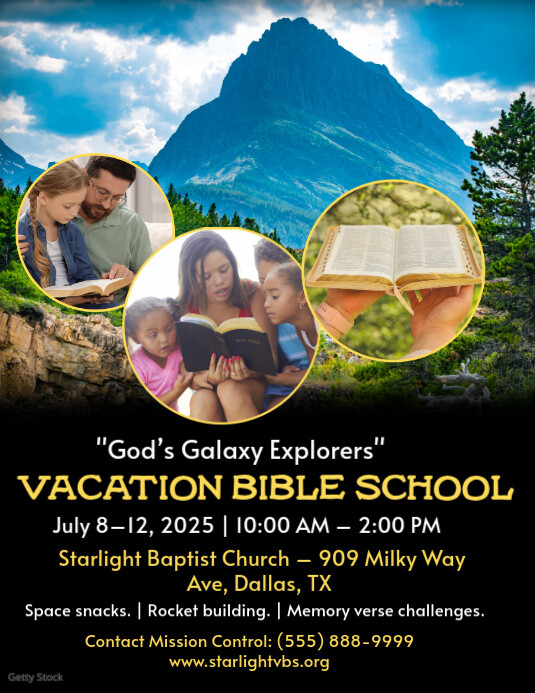 Vacation Bible School Flyer Template PosterMyWall