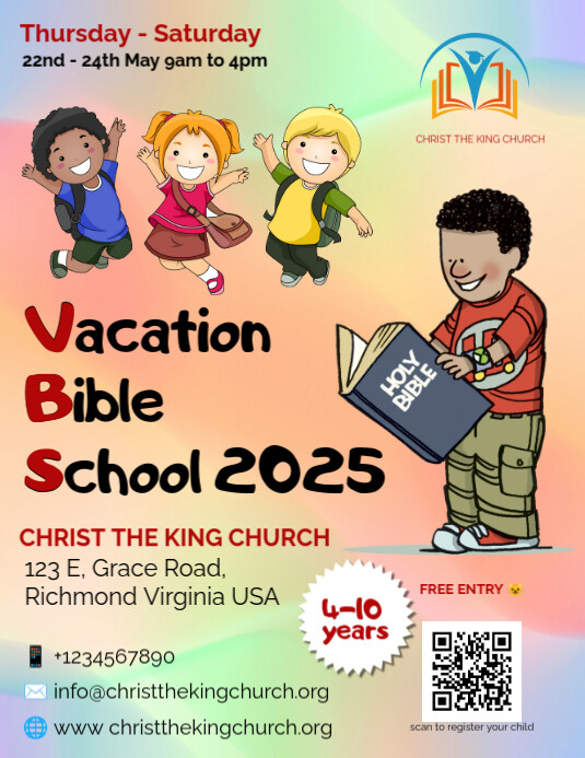 Vacation Bible School VBS PosterMyWall