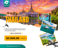 Vacation destination poster Medium Rectangle template