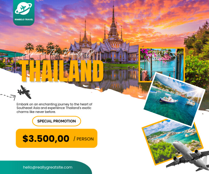 Vacation destination poster Retângulo médio template