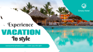 vacation flyer Voorlegging (16:9) template