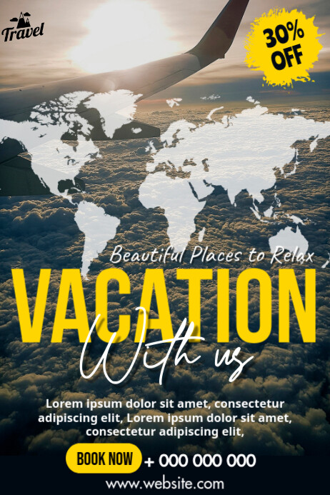Vocation Flyers Vacation flyer Template | PosterMyWall