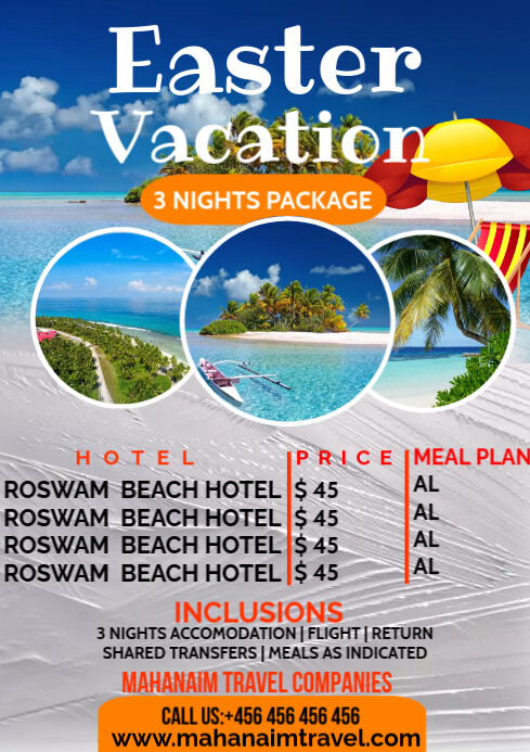 Vocation Flyers Vacation Flyer Template - Ablebionics