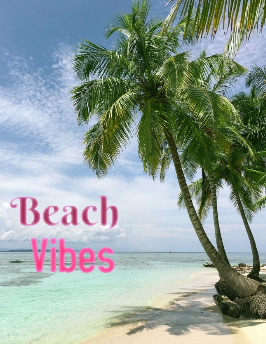Vacation template for holiday Flyer (US Letter)