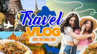 Vacation Thumbnail Layout, Youtube Thumbnail template