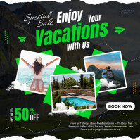 vacations ads travel/adventure poster template