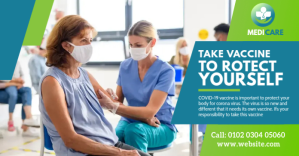 Vaccination | Healthcare | Medical ภาพที่แชร์บน Facebook template