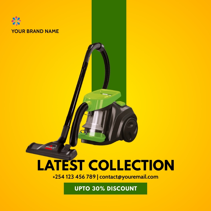 Copy of vacuum cleaner electronics gadgets flyer PosterMyWall