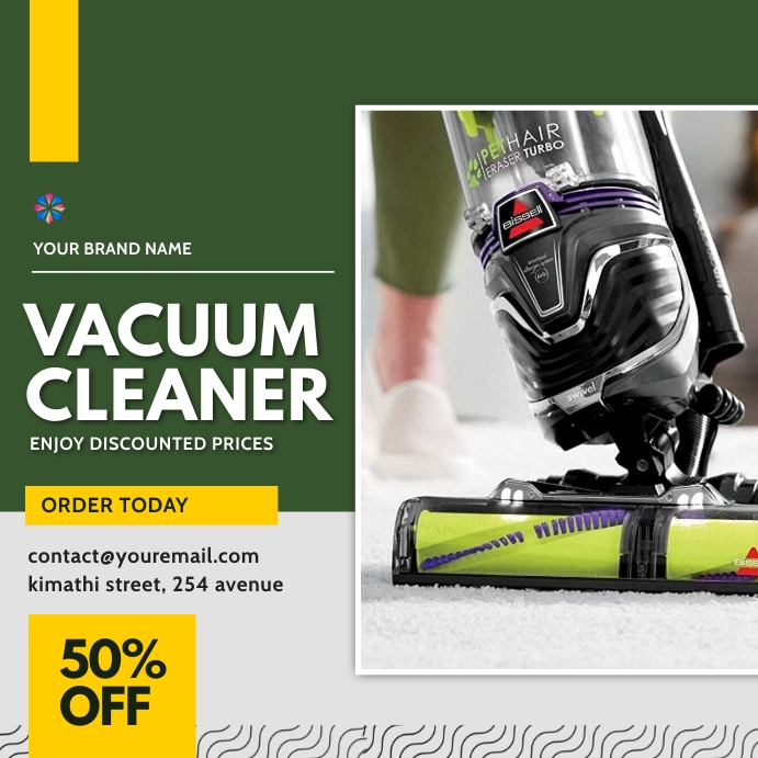 vacuum cleaner electronics gadgets sale flyer Template PosterMyWall