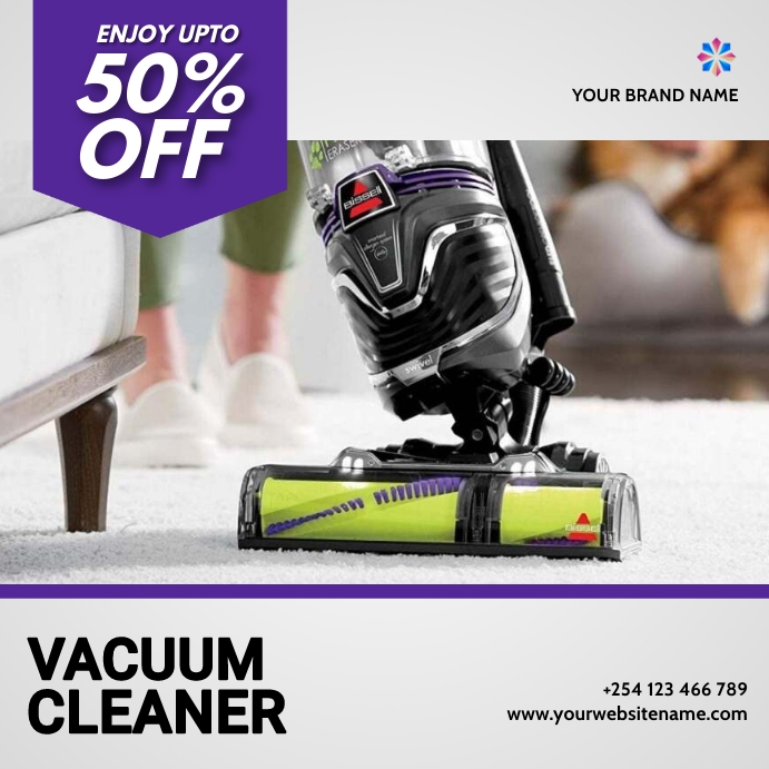 vacuum cleaner electronics gadgets sale flyer Template PosterMyWall