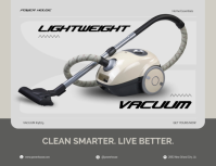 White Vacuum Cleaner Promotion Folder Template - Page 3