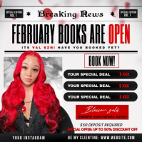Val appointment booking flyer Instagram Post template