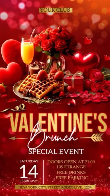 Copy of Valentine's Brunch | PosterMyWall