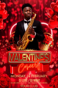 Valentine's Concert Banner template