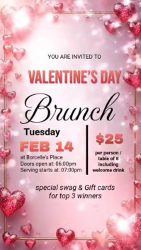 valentine's day, brunch, event Instagram Story template