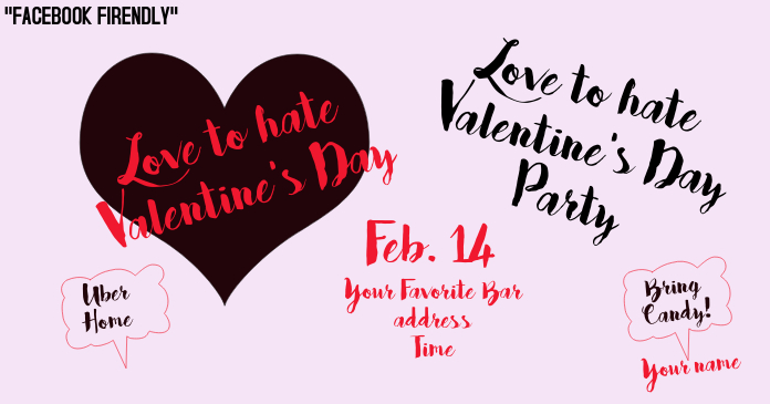Valentine S Day Dark Valentine Hate Valentine Template Postermywall