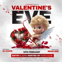 valentine's day, valentine's day party Publicación de Instagram template