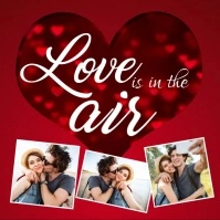 Valentine's day, valentine, valentine video Square (1:1) template