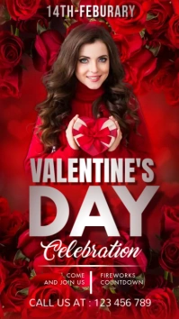 valentine's day,valentine,party,women's day Historia de Instagram template