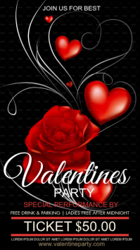Valentine's day,valentine party,event Instagram Story template