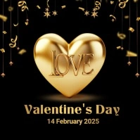 Valentine's day,valentine party,event Quadrat (1:1) template