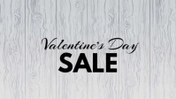 valentine's day advert video promo shopping sale hearts wood Ikhava Yevidiyo ye-Facebook (16:9) template