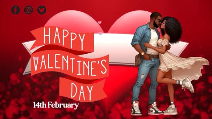 Valentine's Day Animation Digital Display (16:9) template