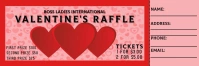 Valentine's Day Basket raffle Banner 2' × 6' template