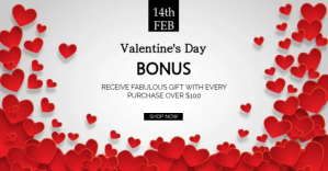 valentine's day bonus Imagem partilhada do Facebook template
