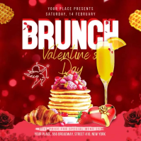 Valentine's Day Brunch Instagram Post template