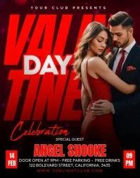 Valentine's Day Celebration Plakat/vægtavle template