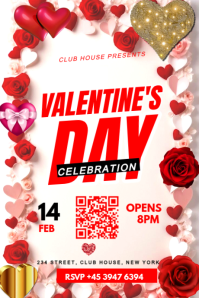 Valentine's day Tumblr-grafik template