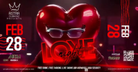 Valentine's Day Club Party Event Template ภาพที่แชร์บน Facebook