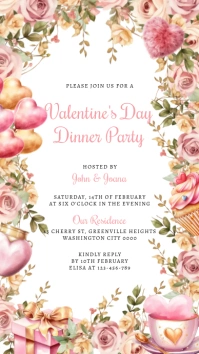 Valentine's Day เรื่องราวบน Instagram template