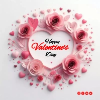 Valentine's Day Instagram-bericht template