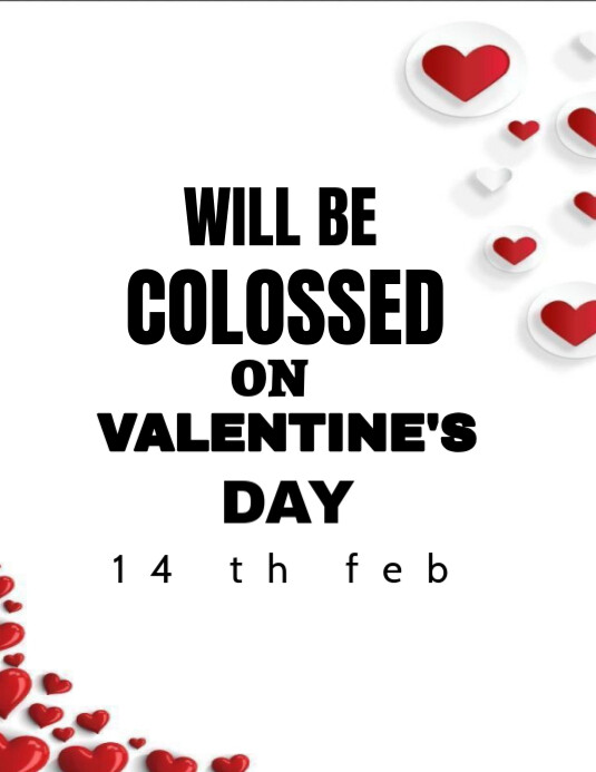 VALENTINE'S DAY Template PosterMyWall VALENTINE'S DAY Template PosterMyWall
