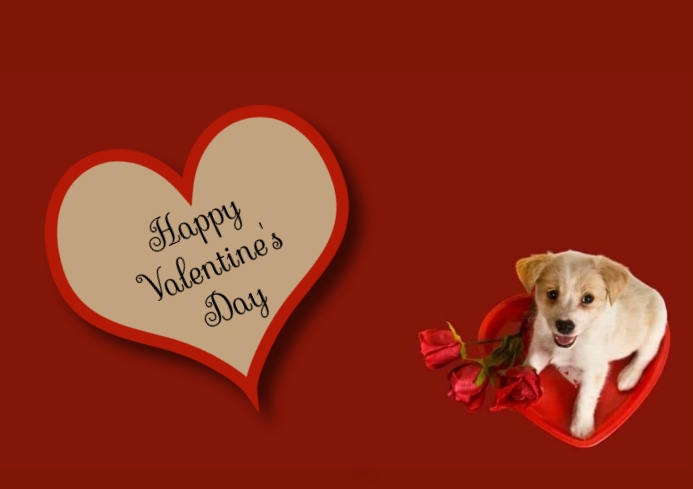 Valentine's Day A4 template