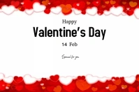 Valentine's day Etiqueta template
