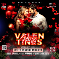 Valentine's Day Quadrado (1:1) template