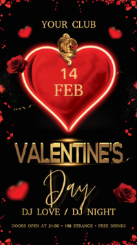 Valentine's Day Digital Display (9:16) template