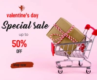 Valentine's day Medium Rectangle template