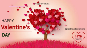 Valentine's day Presentatie (16:9) template