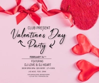 Valentine's day Large Rectangle template