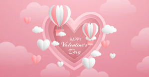 Valentine's Day Facebook-annonce template