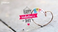 valentine's day Facebook Cover Video (16:9) template
