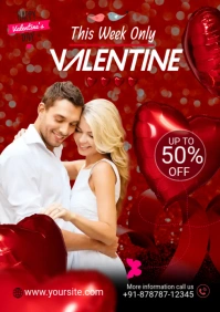 valentine's day A2 template