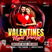 Valentine's Day Square (1:1) template