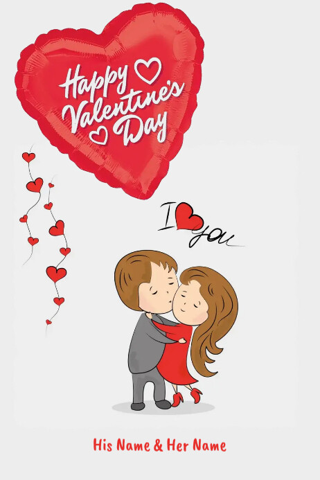 Valentine's Day Poster template