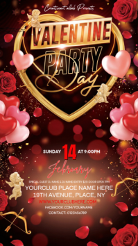 Valentine's day Instagram Story template